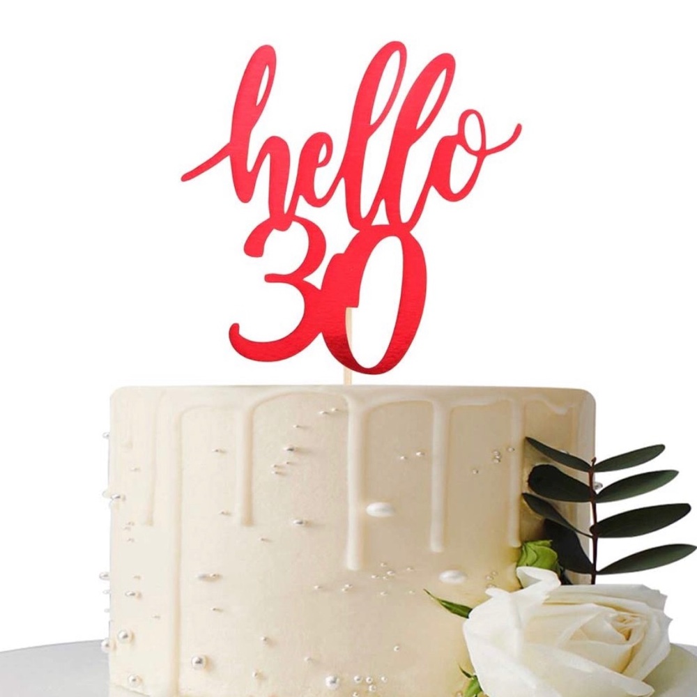 SOLD Hello 30 Cake Topper for 30th Birthday NWT
